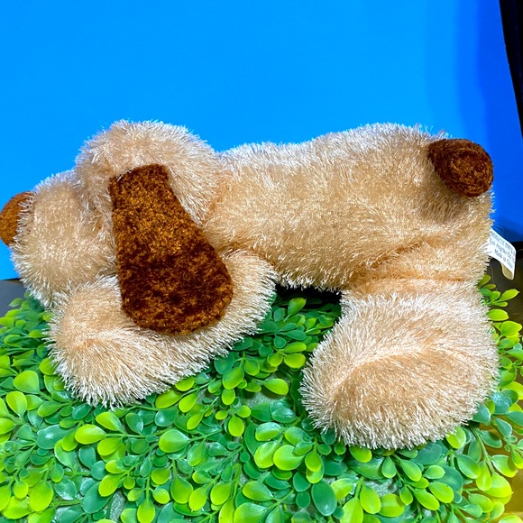 HUGFUN PUPPY DOG SOFT FLOPPY TAN & BROWN PLUSH 12” - Picture 4 of 8